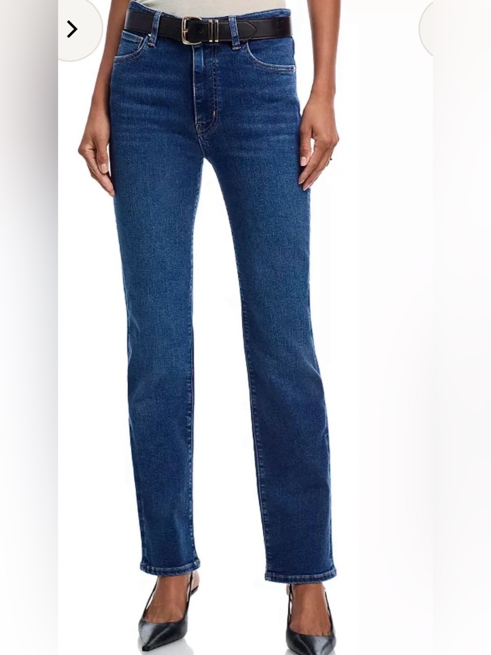 Frame The Pencil High Rise Slim Straight Jeans in Femma